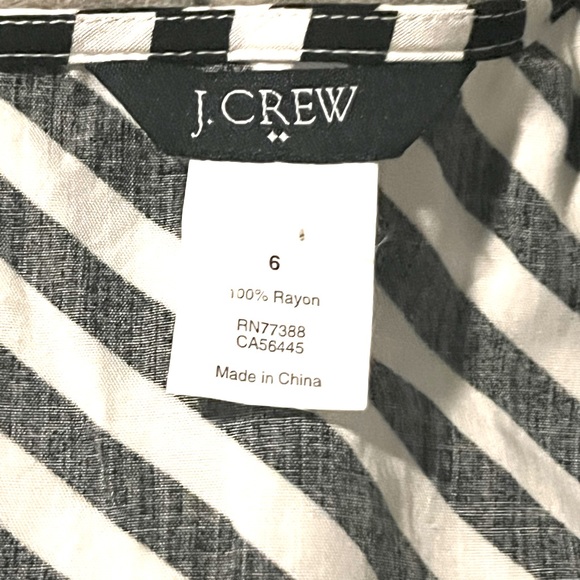 J. Crew B&W Striped Romper - Picture 6 of 6